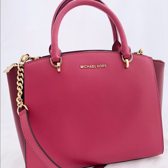 🍒NWT Michael Kors Ellis Large Convertible Satchel - Picture 3 of 8